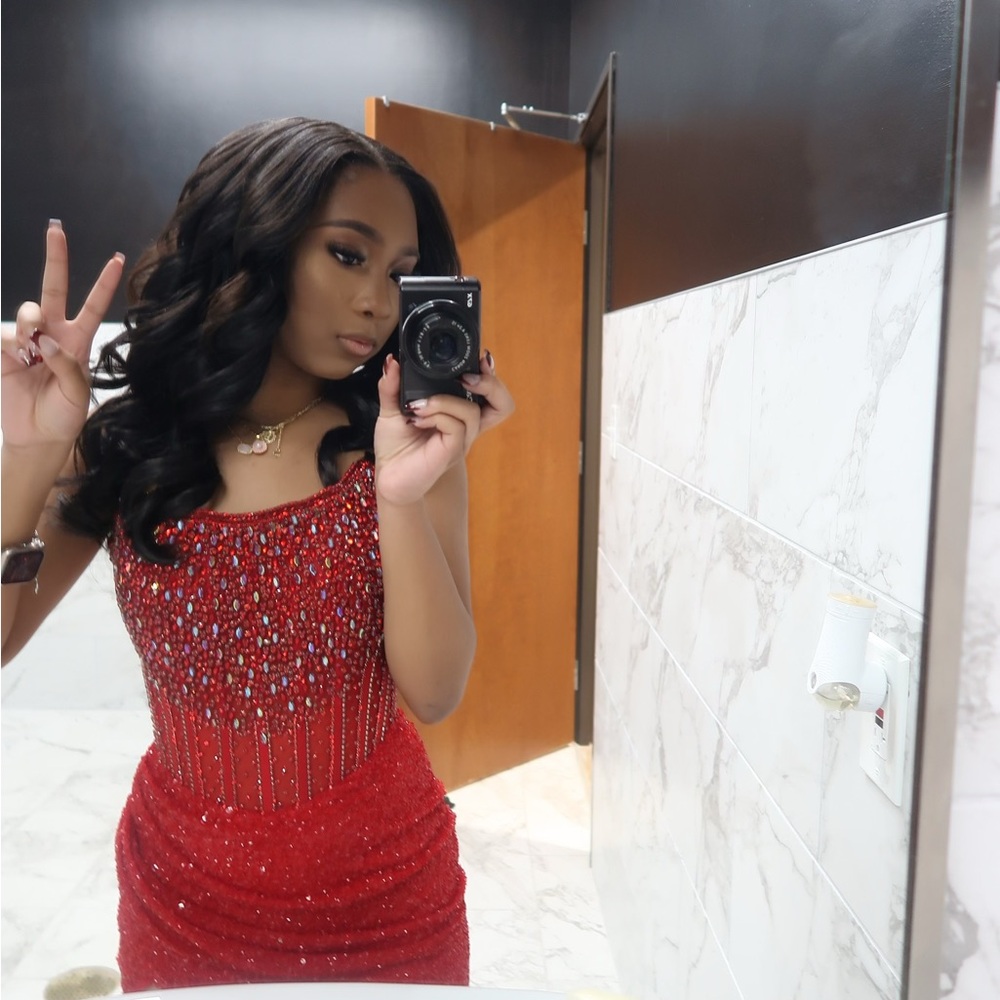 Stunning Red Beaded Dress